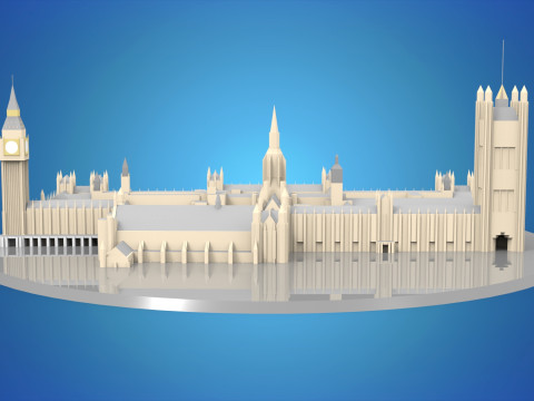 Westminster Hall 3D-Modell