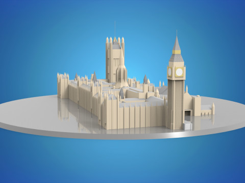 Westminster Hall 3D-Modell