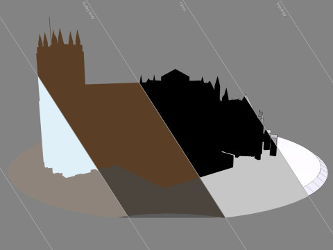 Westminster Hall 3D-Modell