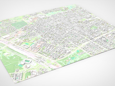 Cityscape Klodzko Poland 3D Model