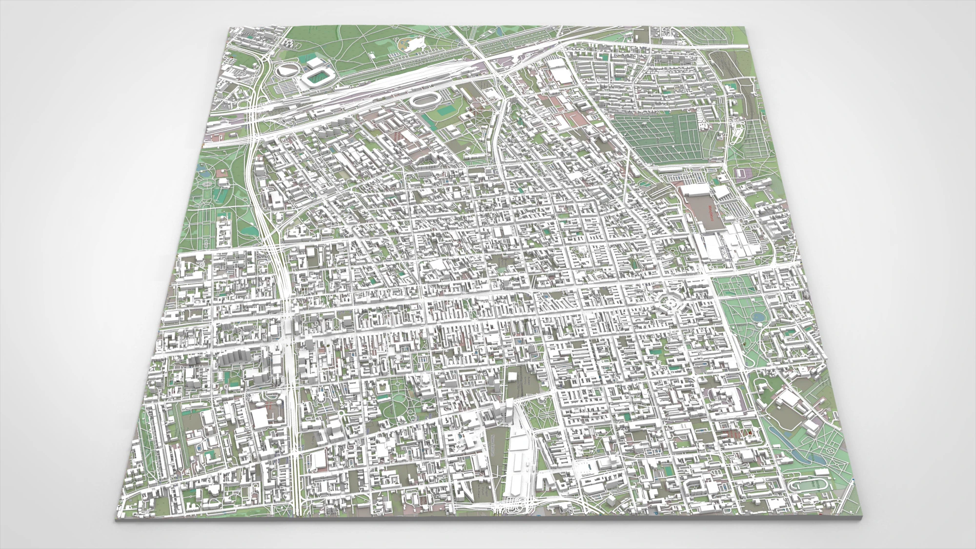 Paisagem urbana de Lodz, Pol&ocirc;nia Modelo 3D .c4d .max .obj .3ds .fbx .stl .blend 