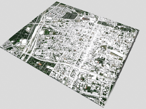 Cityscape Lodz Poland Model 3D