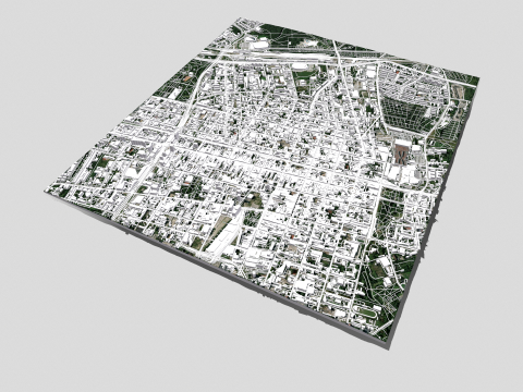 Cityscape Lodz Poland Model 3D