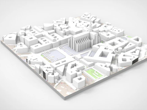 Milan Cathedral Italy 3D Model