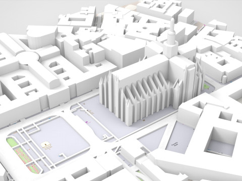 Milan Cathedral Italy Modelo 3D