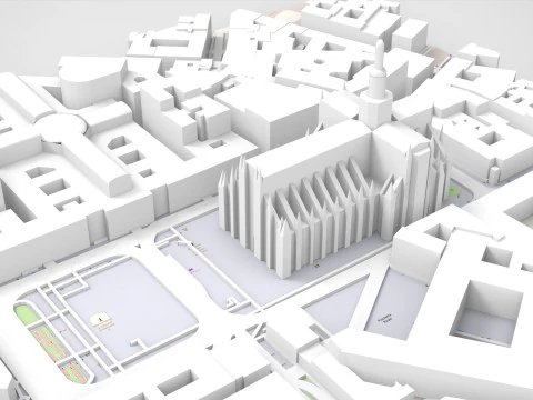 Milan Cathedral Italy 3D Model