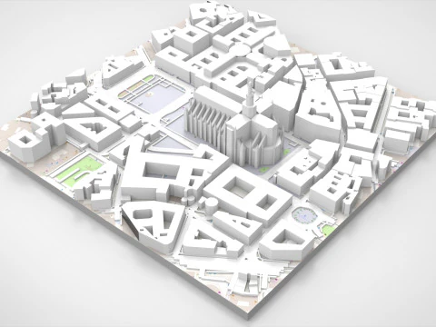 Milan Cathedral Italy 3D Model