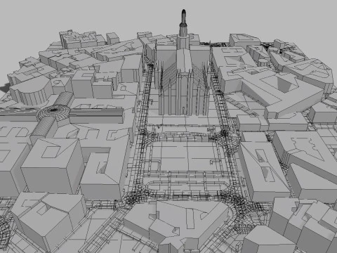 Milan Cathedral Italy 3D Model