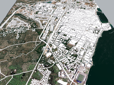 Cityscape Molfetta Puglia Modèle 3D