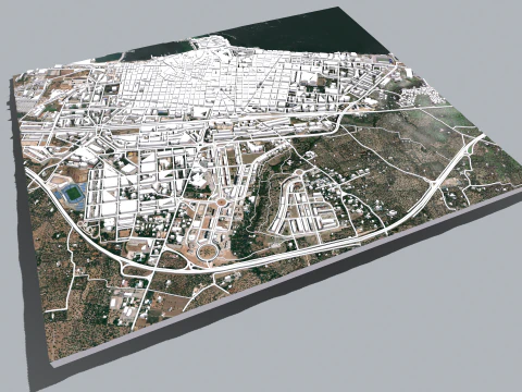 Paisagem urbana de Molfetta Puglia Modelo 3D