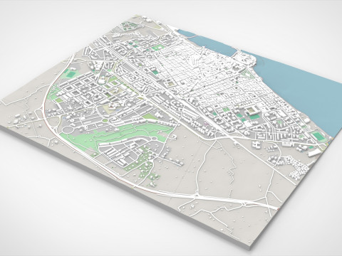 Cityscape Molfetta Puglia Modèle 3D