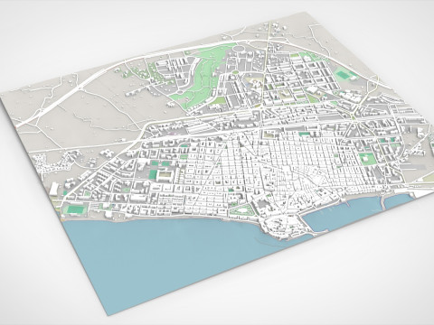 Cityscape Molfetta Puglia Modèle 3D