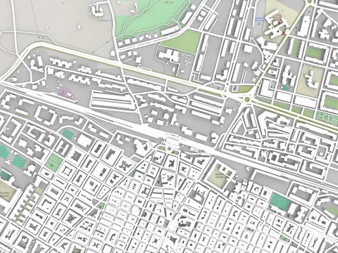 Paisagem urbana de Molfetta Puglia Modelo 3D