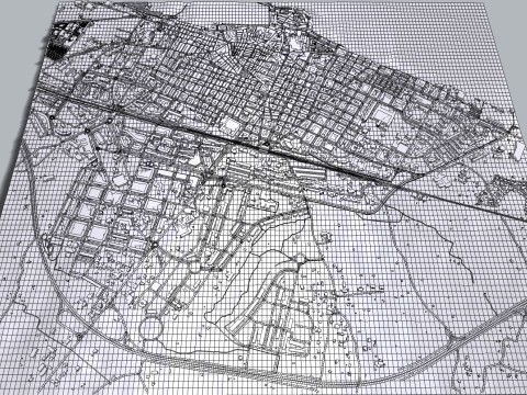 Cityscape Molfetta Puglia Modèle 3D
