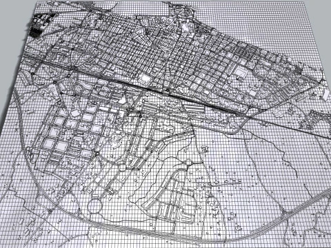 Paisagem urbana de Molfetta Puglia Modelo 3D