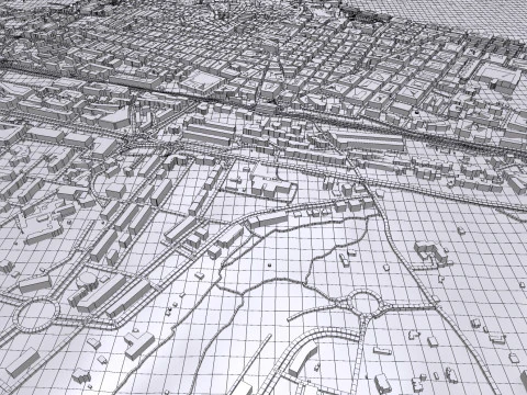 Paisagem urbana de Molfetta Puglia Modelo 3D