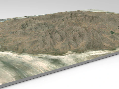 Mountain landscape Shahi Iran 3D Model
