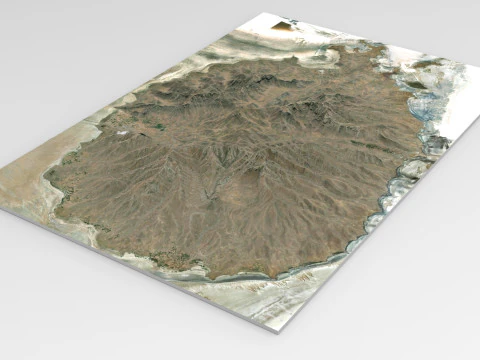 Mountain landscape Shahi Iran 3D Model