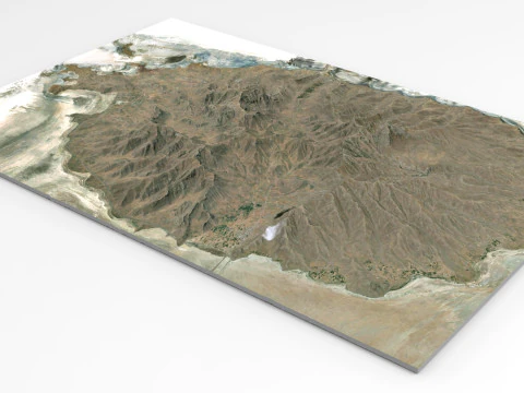 Mountain landscape Shahi Iran 3D Model