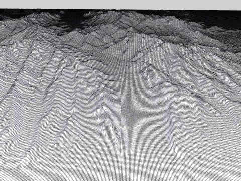 Mountain landscape Shahi Iran Model 3D