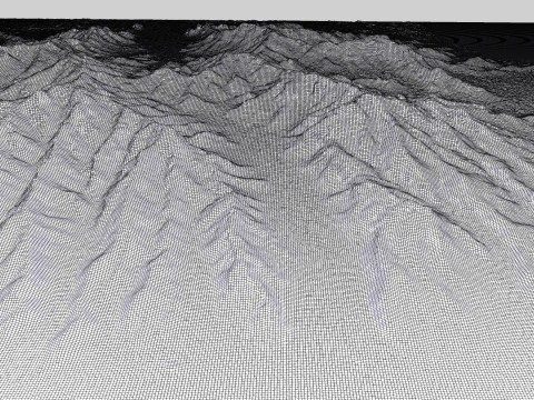 Mountain landscape Shahi Iran 3D Model
