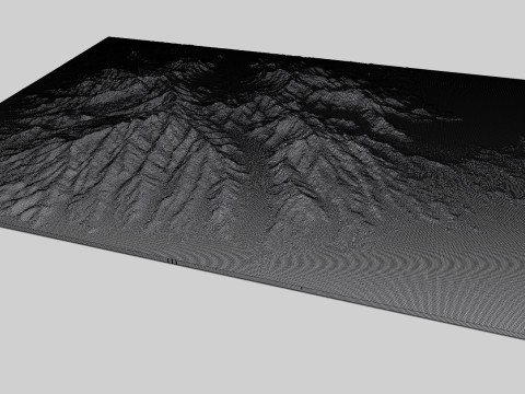 Mountain landscape Shahi Iran Model 3D
