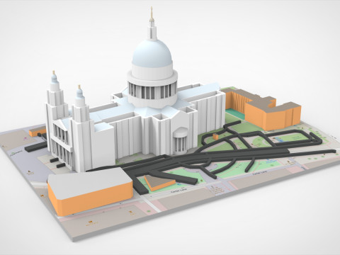 St Pauls Cathedral London England Model 3D