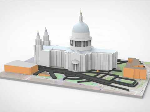 St Pauls Cathedral London England 3D Model
