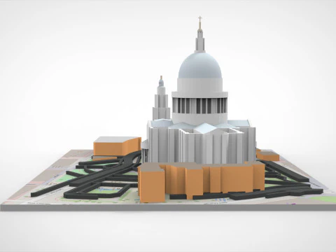 St Pauls Cathedral London England 3D Model