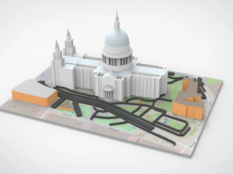 St Pauls Cathedral London England 3D Model