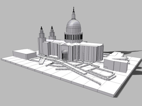 St Pauls Cathedral London England Modelo 3D