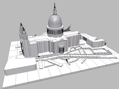 St Pauls Cathedral London England Modelo 3D