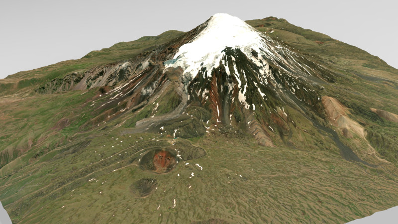 Mountain landscape Ararat Armenia 3D Model .c4d .max .obj .3ds .fbx .stl .blend