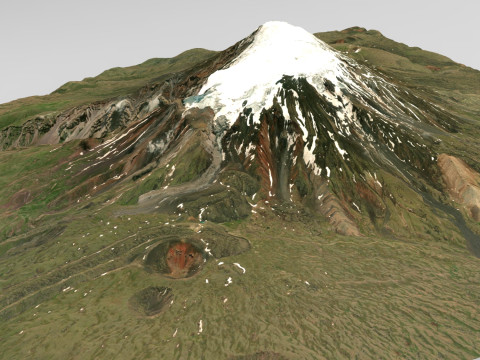 Mountain landscape Ararat Armenia Modelo 3D