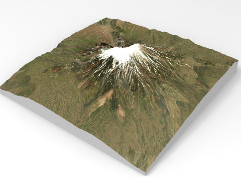 Mountain landscape Ararat Armenia 3D Model