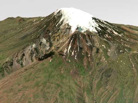 Mountain landscape Ararat Armenia 3D Model