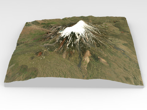 Mountain landscape Ararat Armenia 3D Model