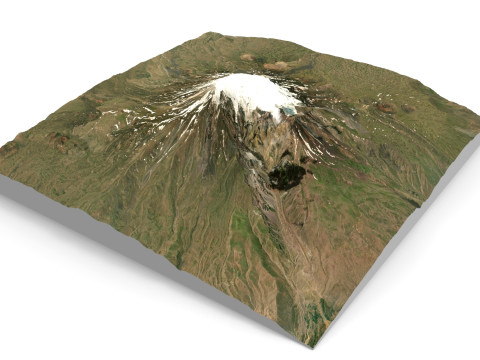 Mountain landscape Ararat Armenia 3D Model