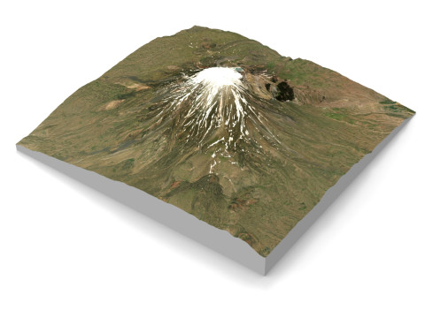 Mountain landscape Ararat Armenia 3D Model