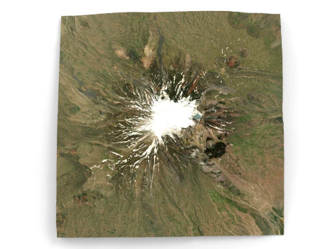 Mountain landscape Ararat Armenia 3D Model