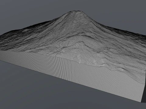 Mountain landscape Ararat Armenia 3D Model