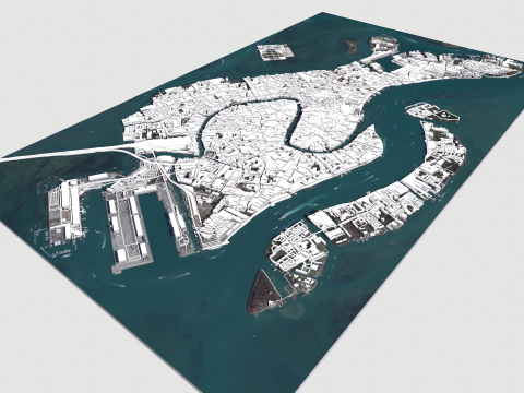 Cityscape Venice Italy Model 3D