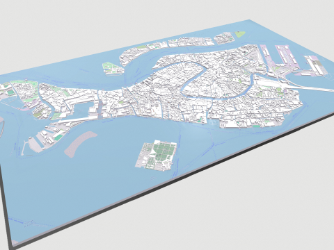 Cityscape Venice Italy Model 3D