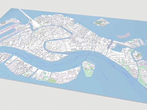 Cityscape Venice Italy Model 3D