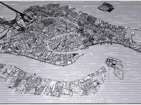 Cityscape Venice Italy Model 3D
