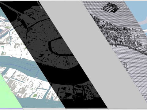 Cityscape Venice Italy Model 3D