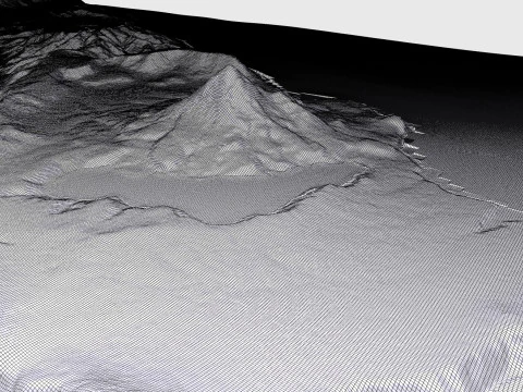 Onekotan island Great Kuril Islands 3D Model