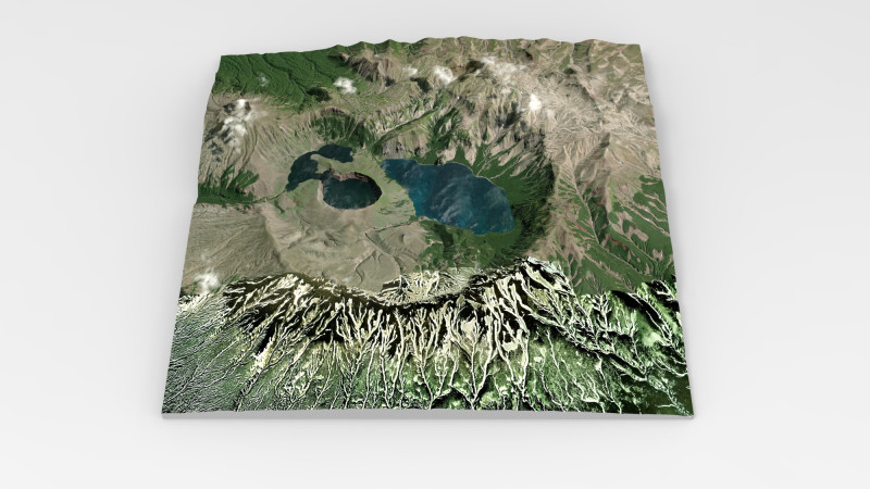Lake Klyuchevoe Kamchatka Peninsula Modelo 3D .c4d .max .obj .3ds .fbx .stl .blend 