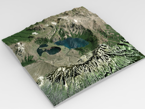 Lake Klyuchevoe Kamchatka Peninsula Modelo 3D