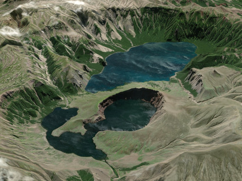 Lake Klyuchevoe Kamchatka Peninsula Modelo 3D